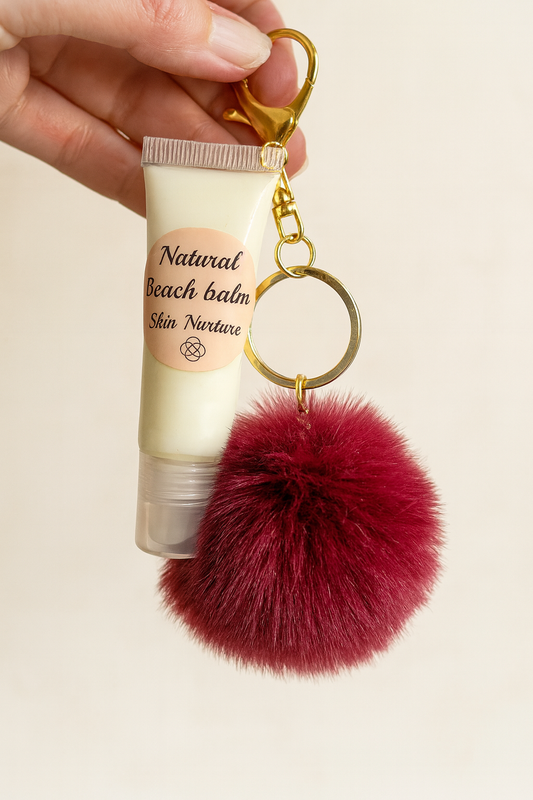 Natural Moisturising Balm with Bordeaux key holder