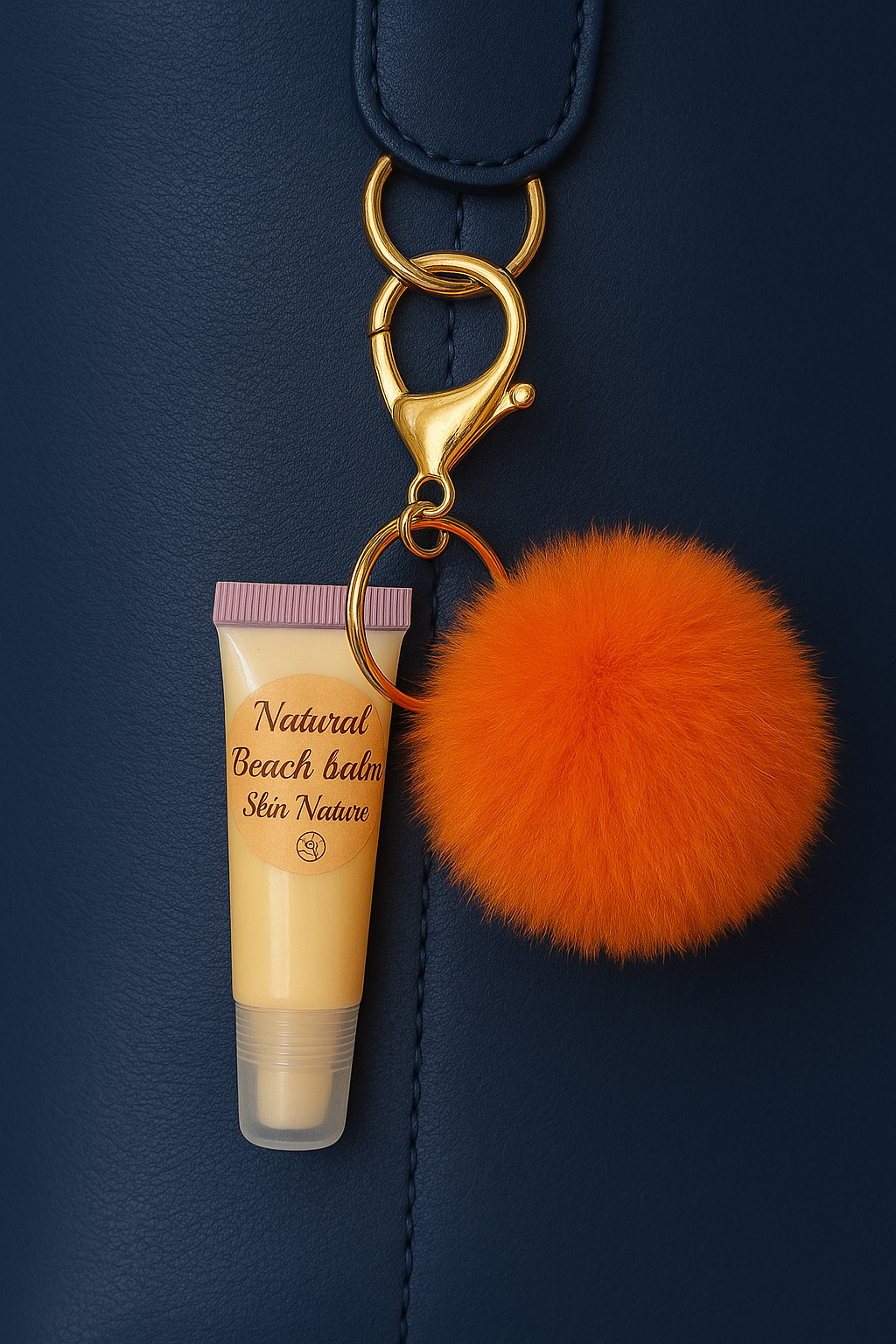 Halloween gift 🎃 Natural Moisturising Beach Balm with Orange key holder