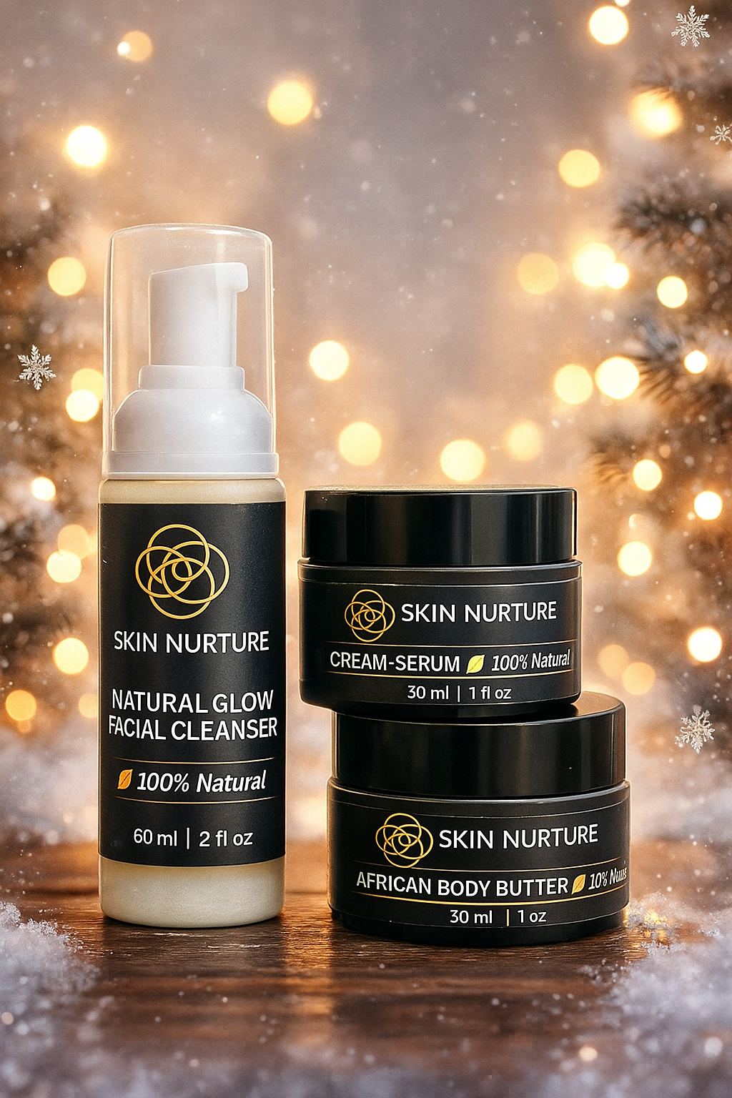 Organic skincare Christmas gift set