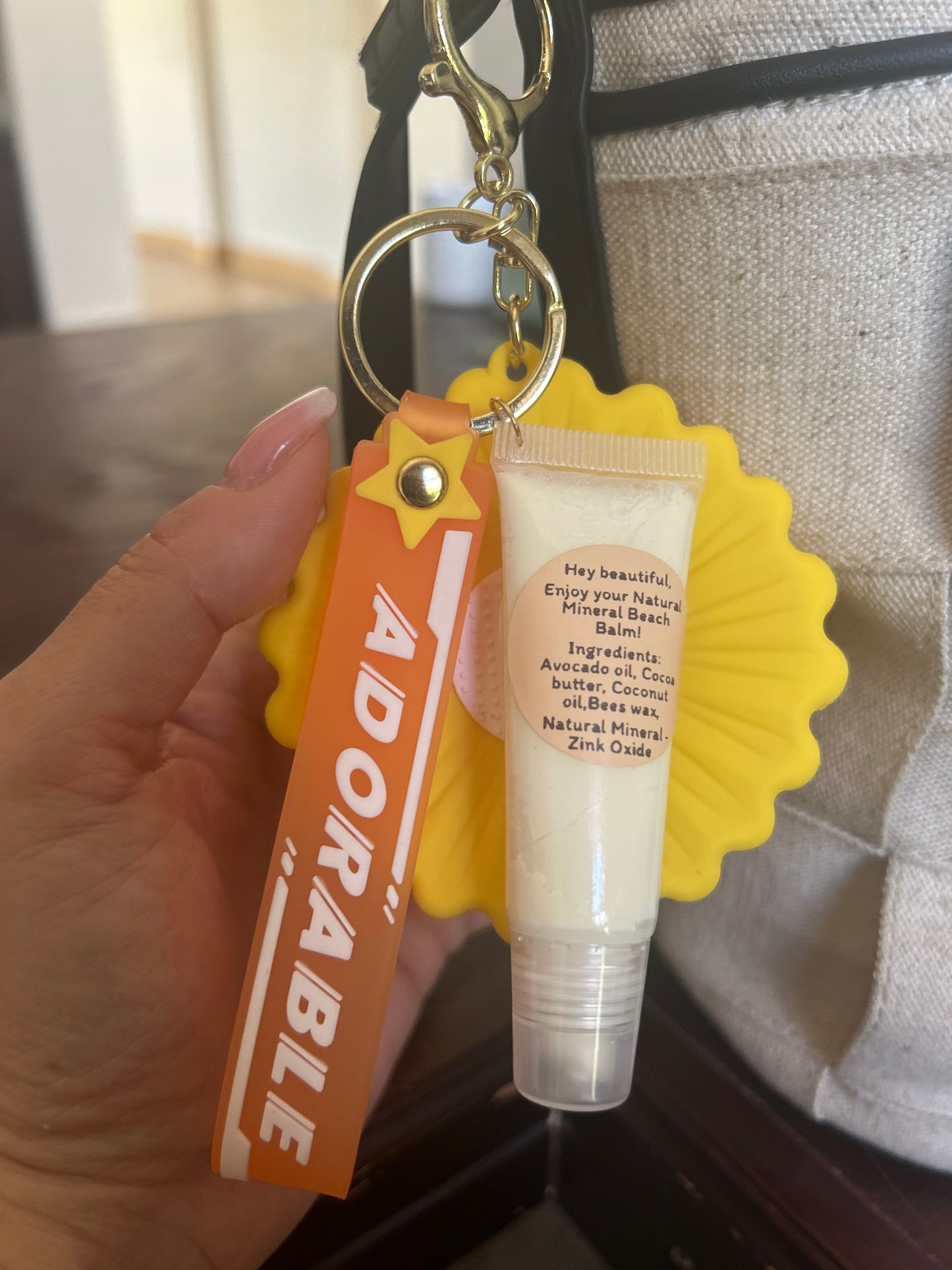 Natural Mineral Moisturising Beach Balm (SPF 35)with key holder