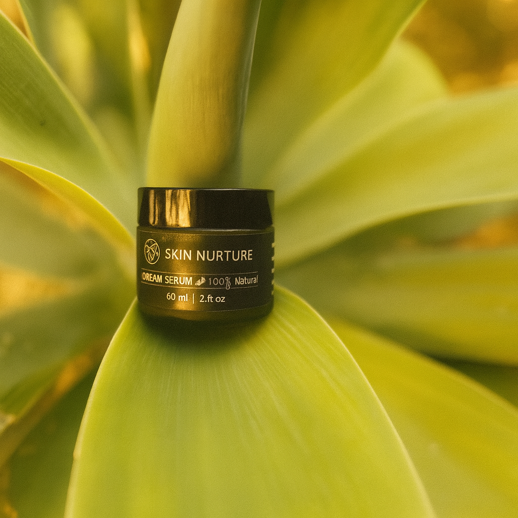 Nourish & Nurturing Cream Serum 2oz | Organic Face Moisturizer for Dry & Hormonal Skin | Natural Anti-Aging Skincare, Authentic Handmade