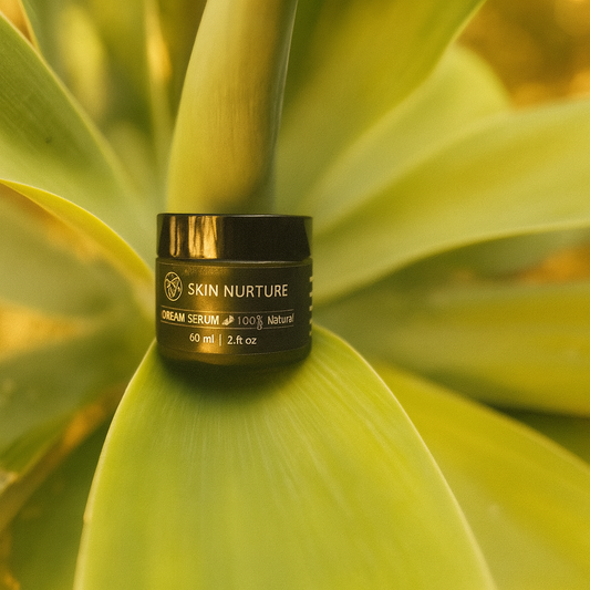 Nourish & Nurturing Cream Serum 2oz | Organic Face Moisturizer for Dry & Hormonal Skin | Natural Anti-Aging Skincare, Authentic Handmade