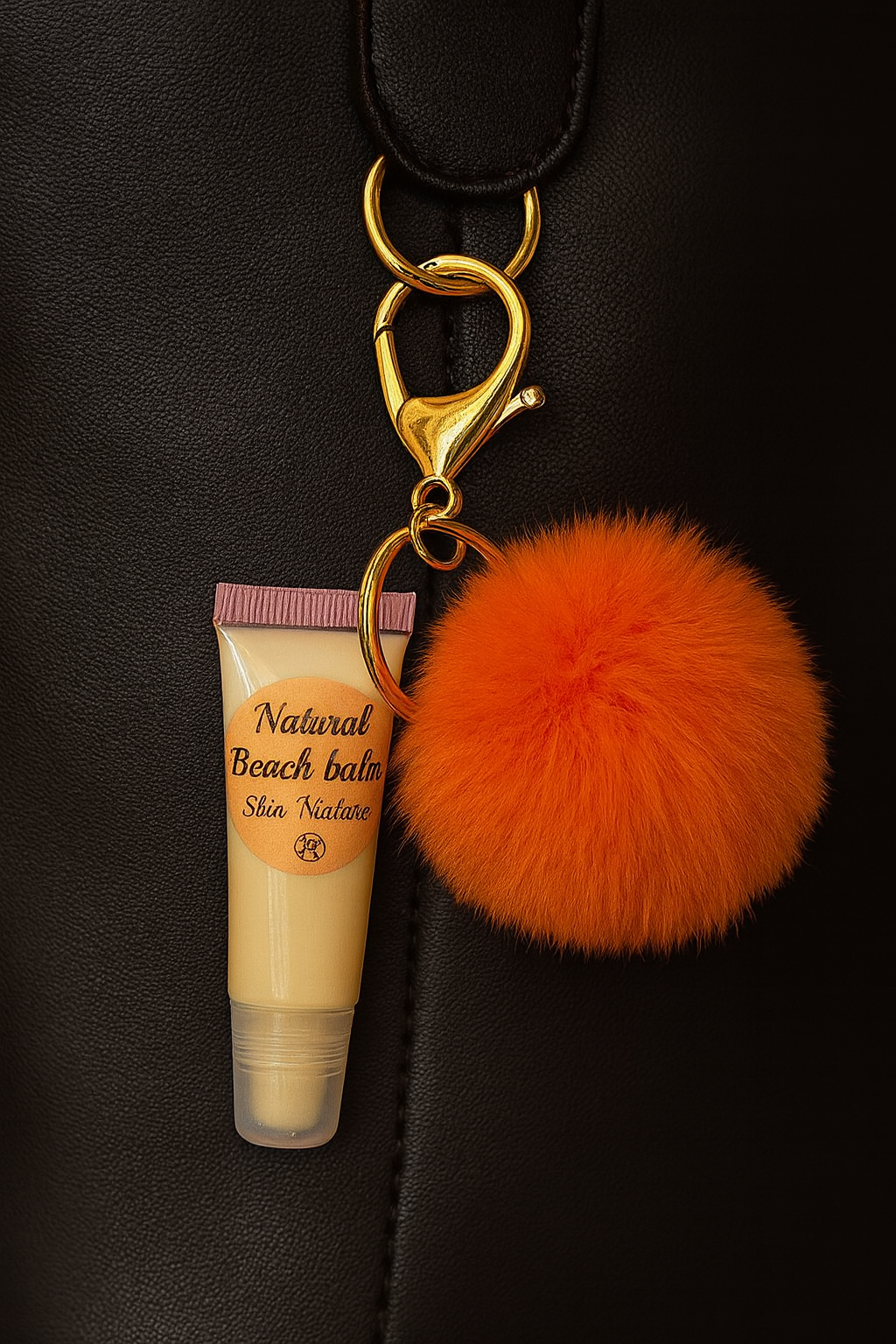 Halloween gift 🎃             Natural Moisturising Beach Balm with Orange key holder