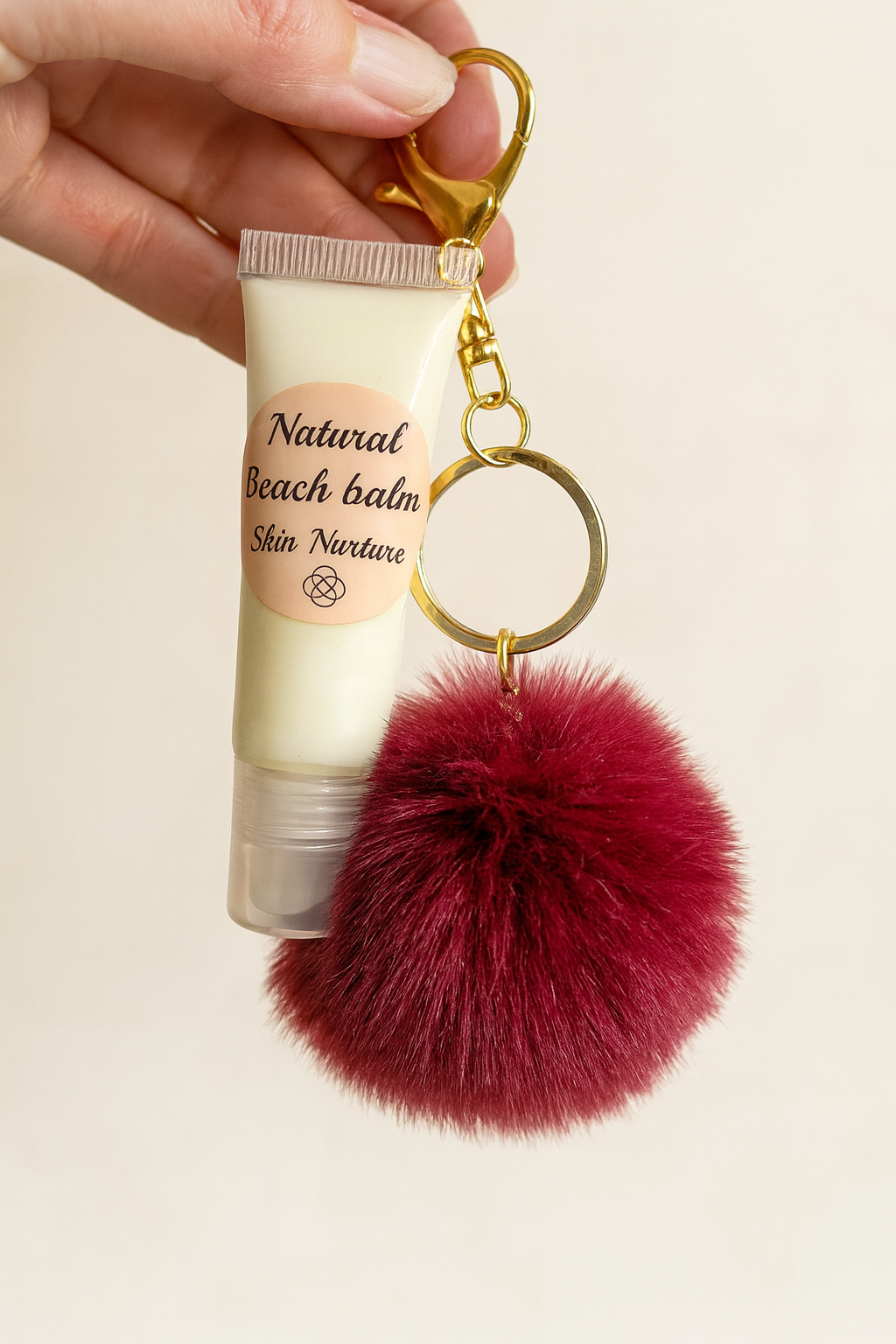 Christmas gift 🎄            Natural Moisturising Balm with Bordeaux key holder