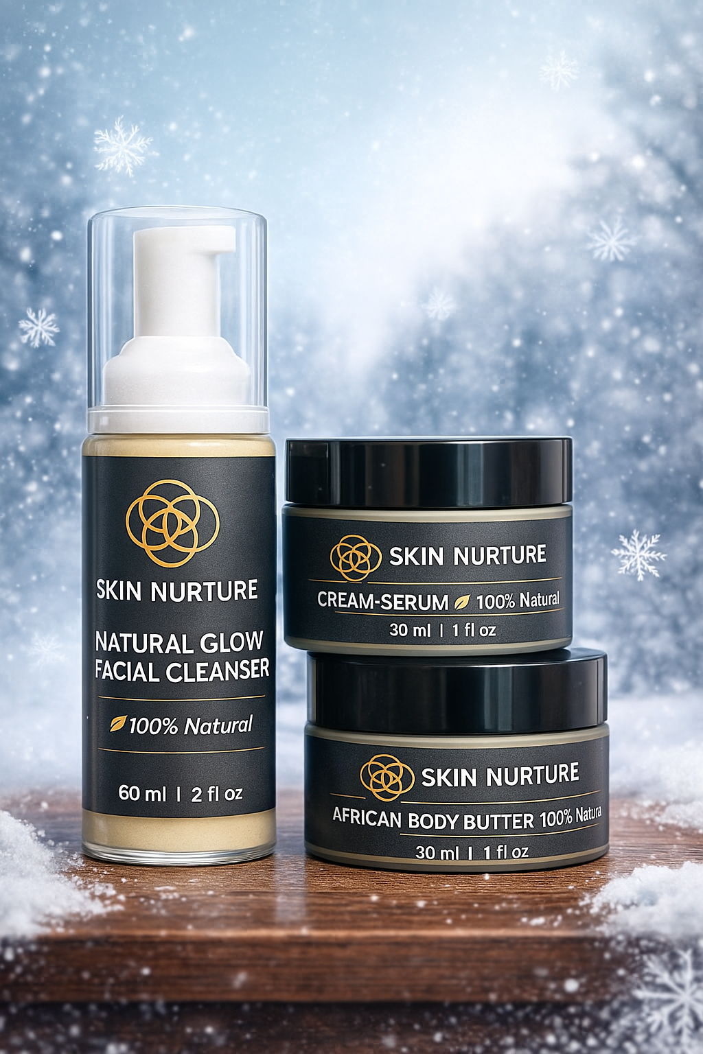 Organic skincare Christmas gift set